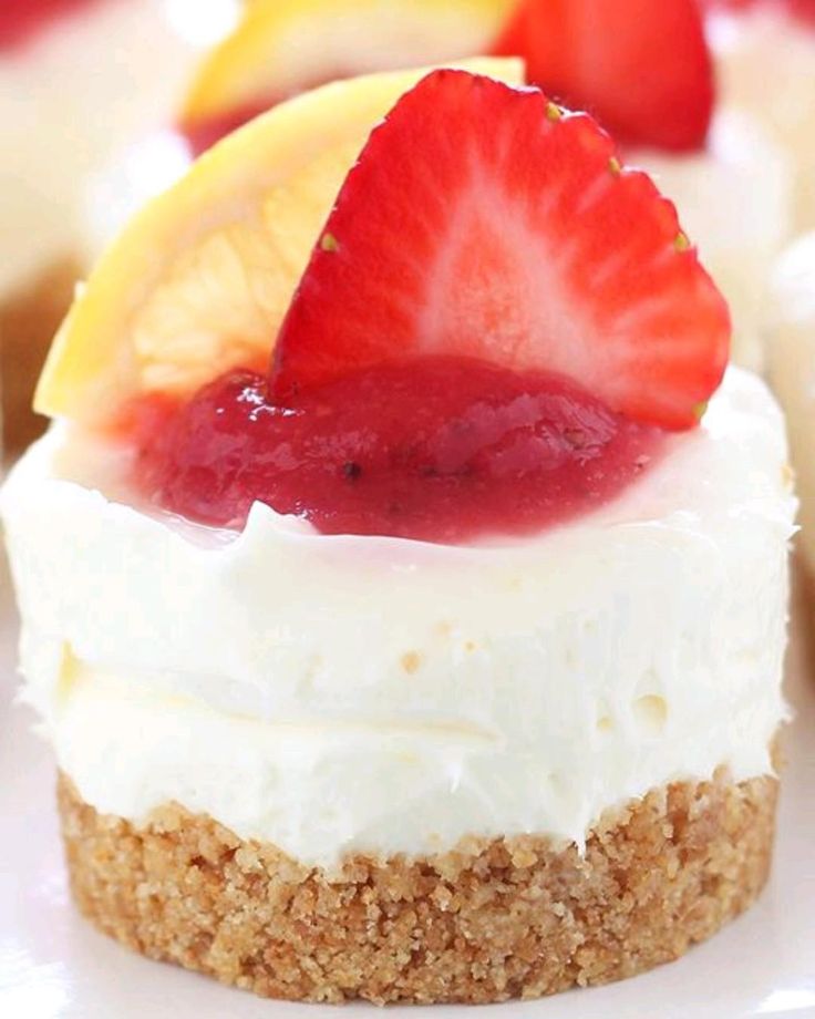 Party-Ready Mini Strawberry Lemon Cheesecakes: No Springform Pan